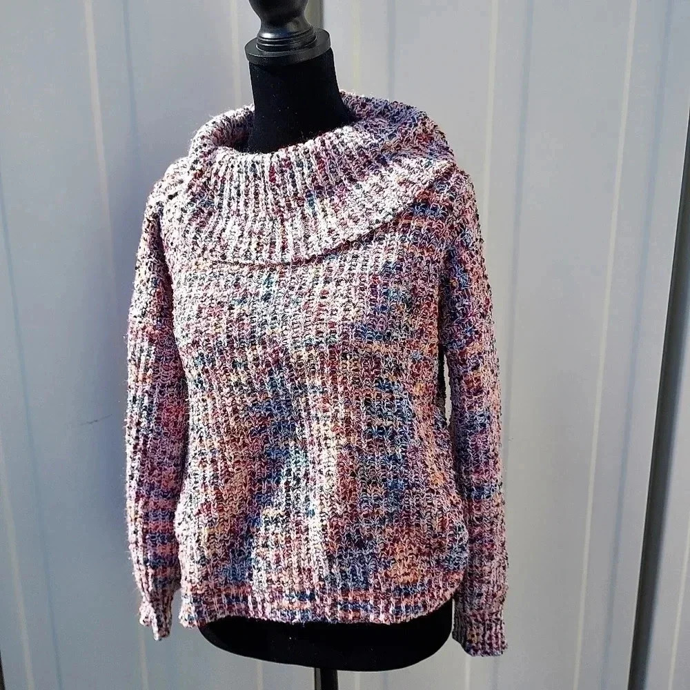 Art Class Girls XXL (18) Multi Color Sweater Pullover Cowl Neck